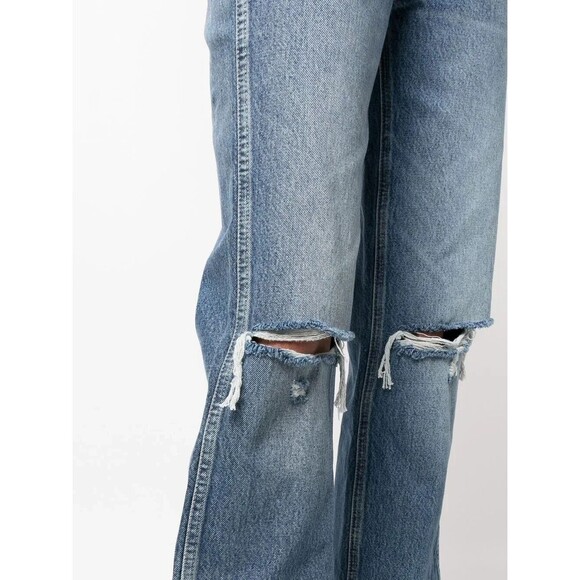 RE/DONE Women Jeans 90's High Rise Loose Destroyed Mar Button Fly Sz 29 NWT $325 - Picture 3 of 13